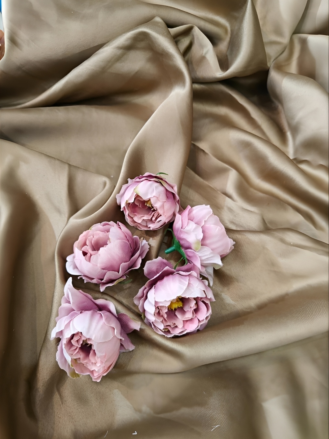 

Satyam Kraft 6 Pcs Purple Rose Artificial Flower, Pink