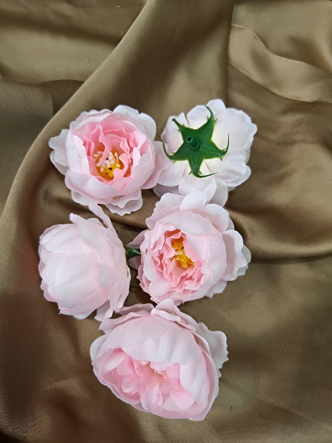 

Satyam Kraft 6 Pcs Pink Rose Artificial Flower