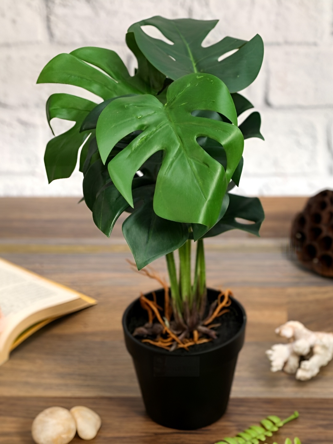 

Satyam Kraft Green Succulent Artificial Plant With Pot