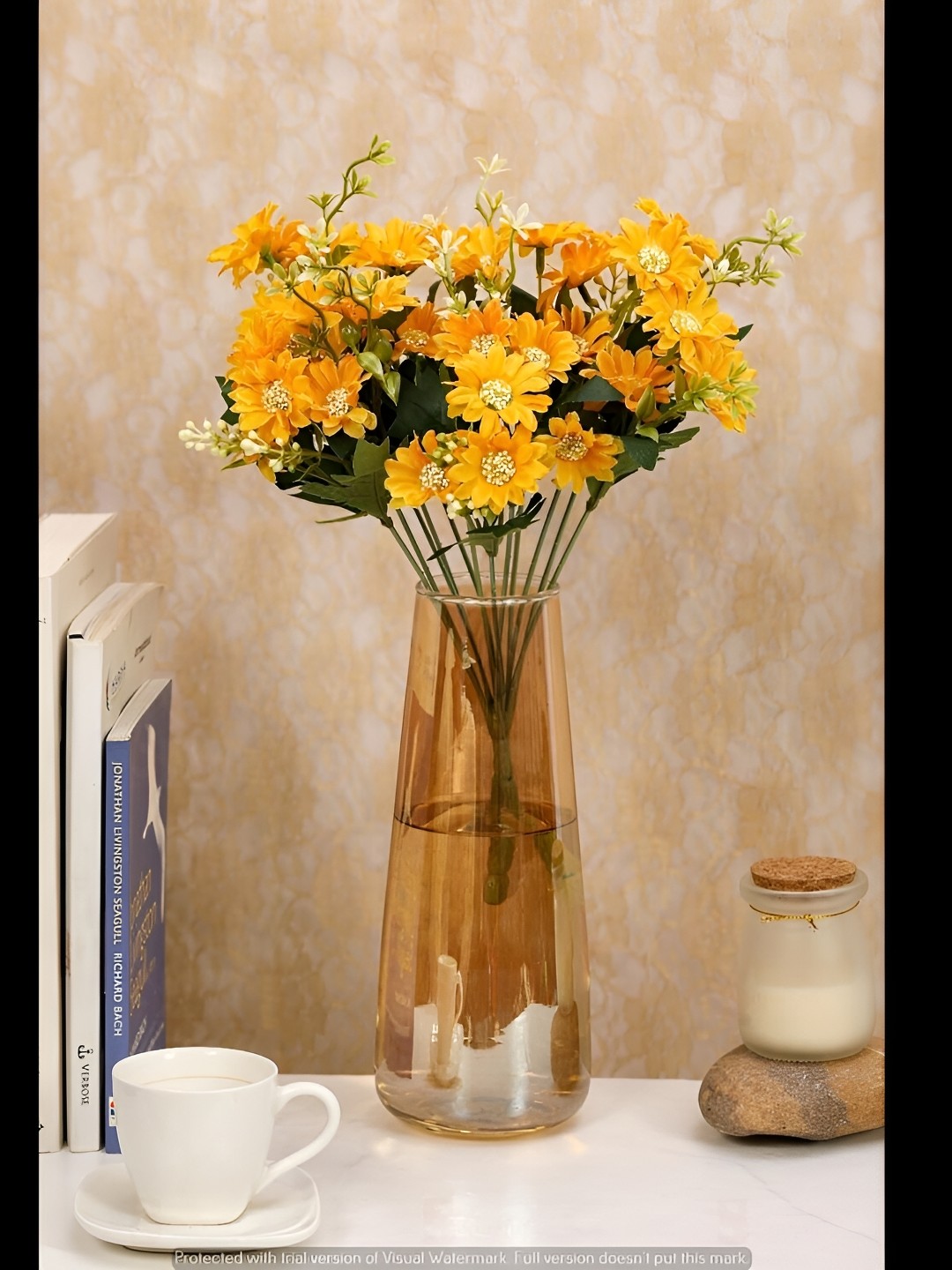

Satyam Kraft Yellow Daisy Artificial Flower