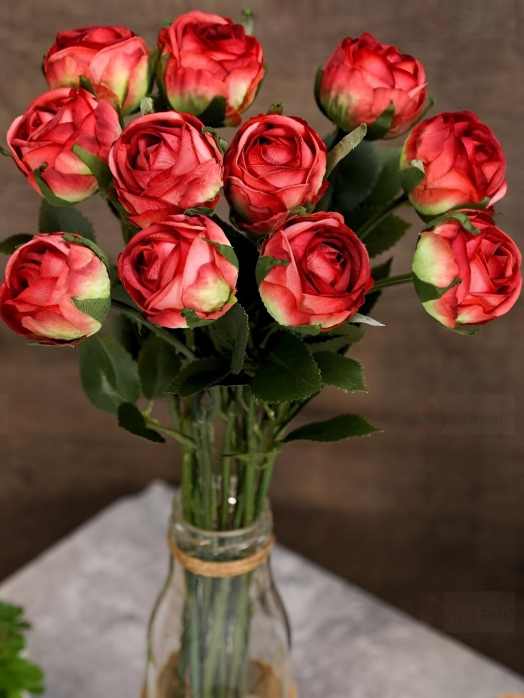

Satyam Kraft Red 5 Pieces Rose Artificial Flower