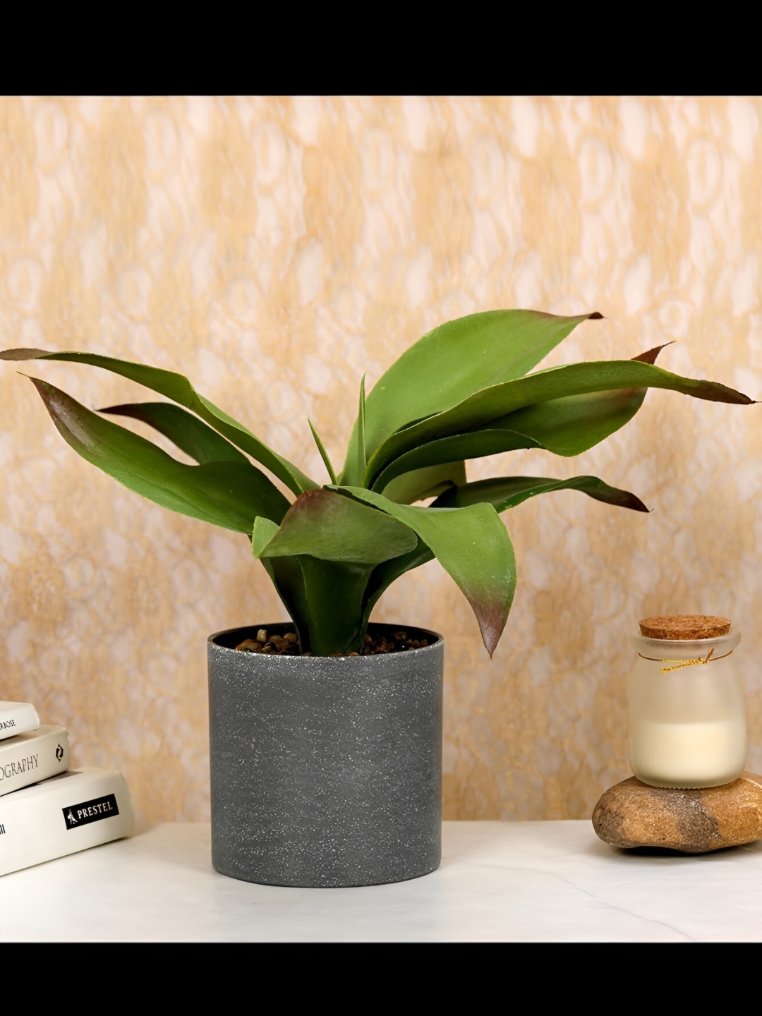 

Satyam Kraft Green Succulent Artificial Plant With Pot