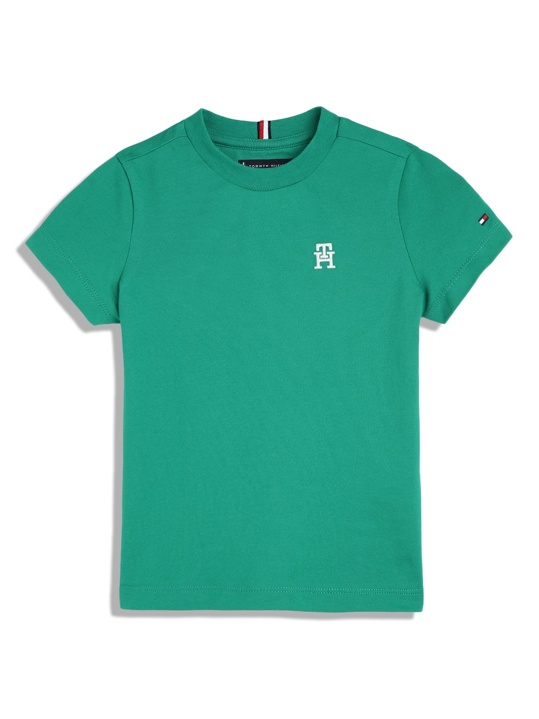 Tommy Hilfiger Boys Round Neck T-shirt, Green