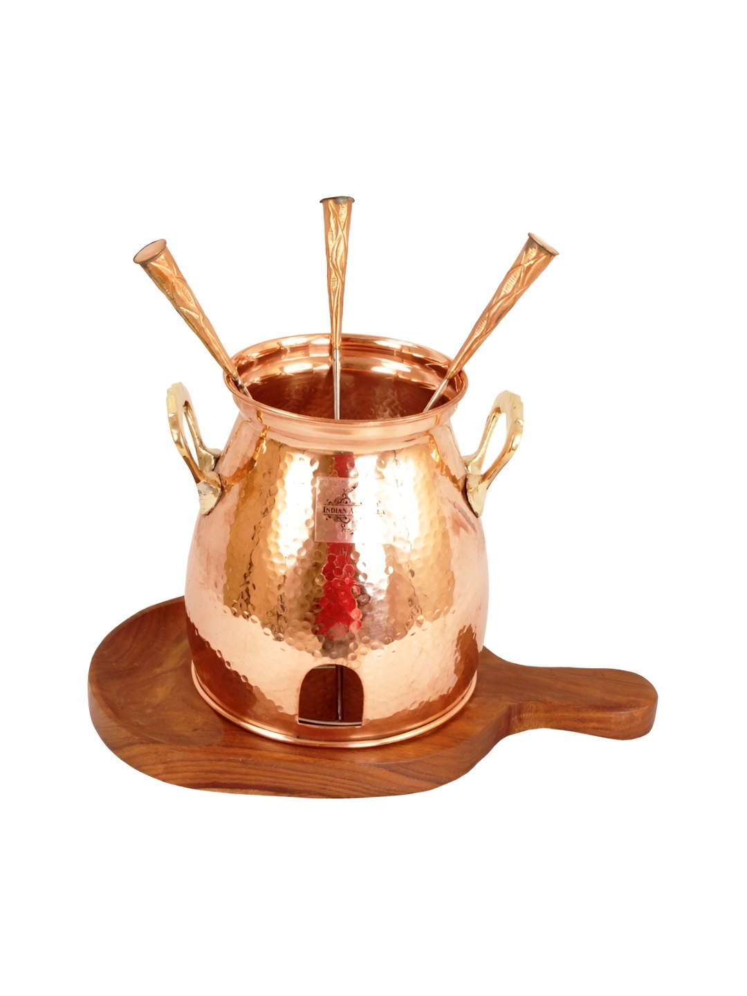 

INDIAN ART VILLA Copper Toned Gas Oven Tandoor