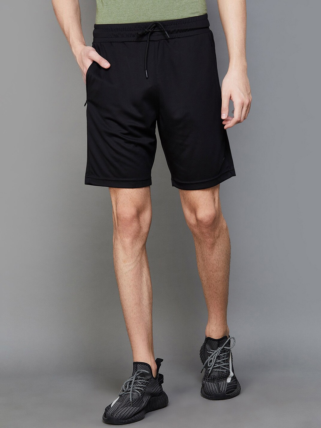 

Fame Forever by Lifestyle Men Mid Rise Sports Shorts, Black