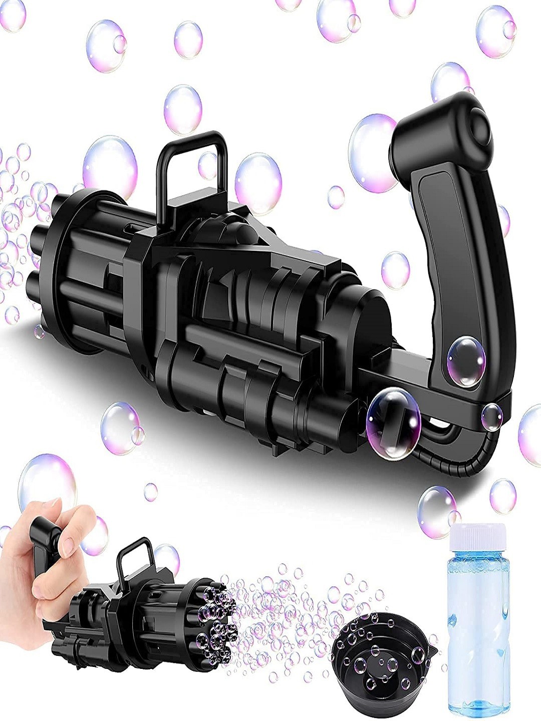 

PTV Kids Electric Bubble Gun, Black