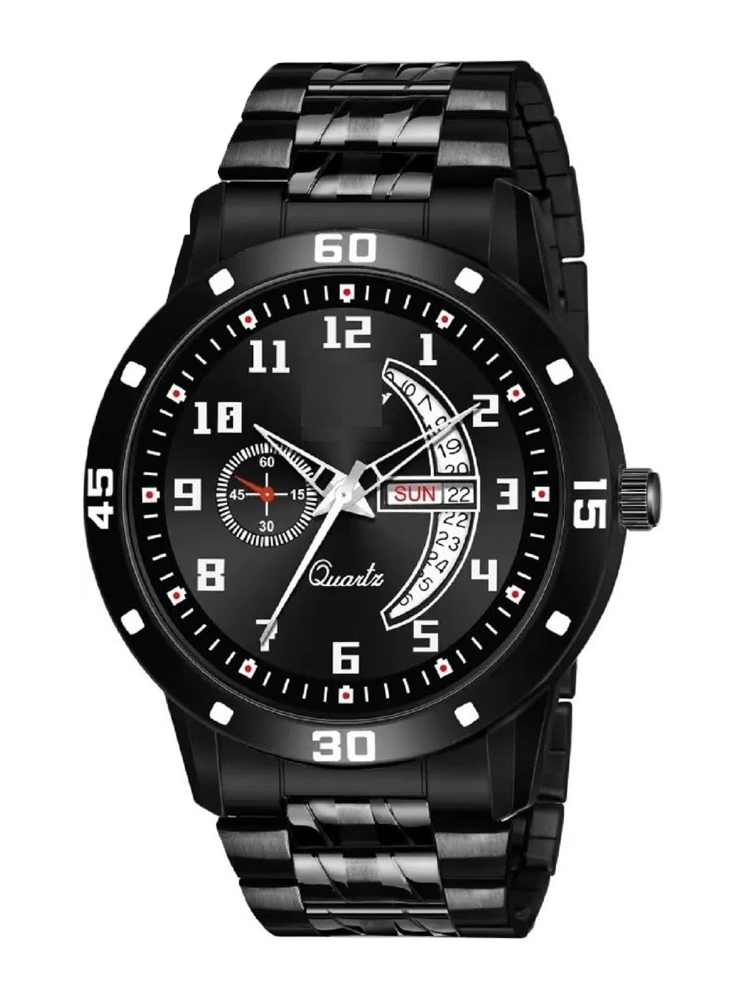 

WATCHSTAR Men Stainless Steel Multi Function Analogue Watch DD Aveo steel full, Black