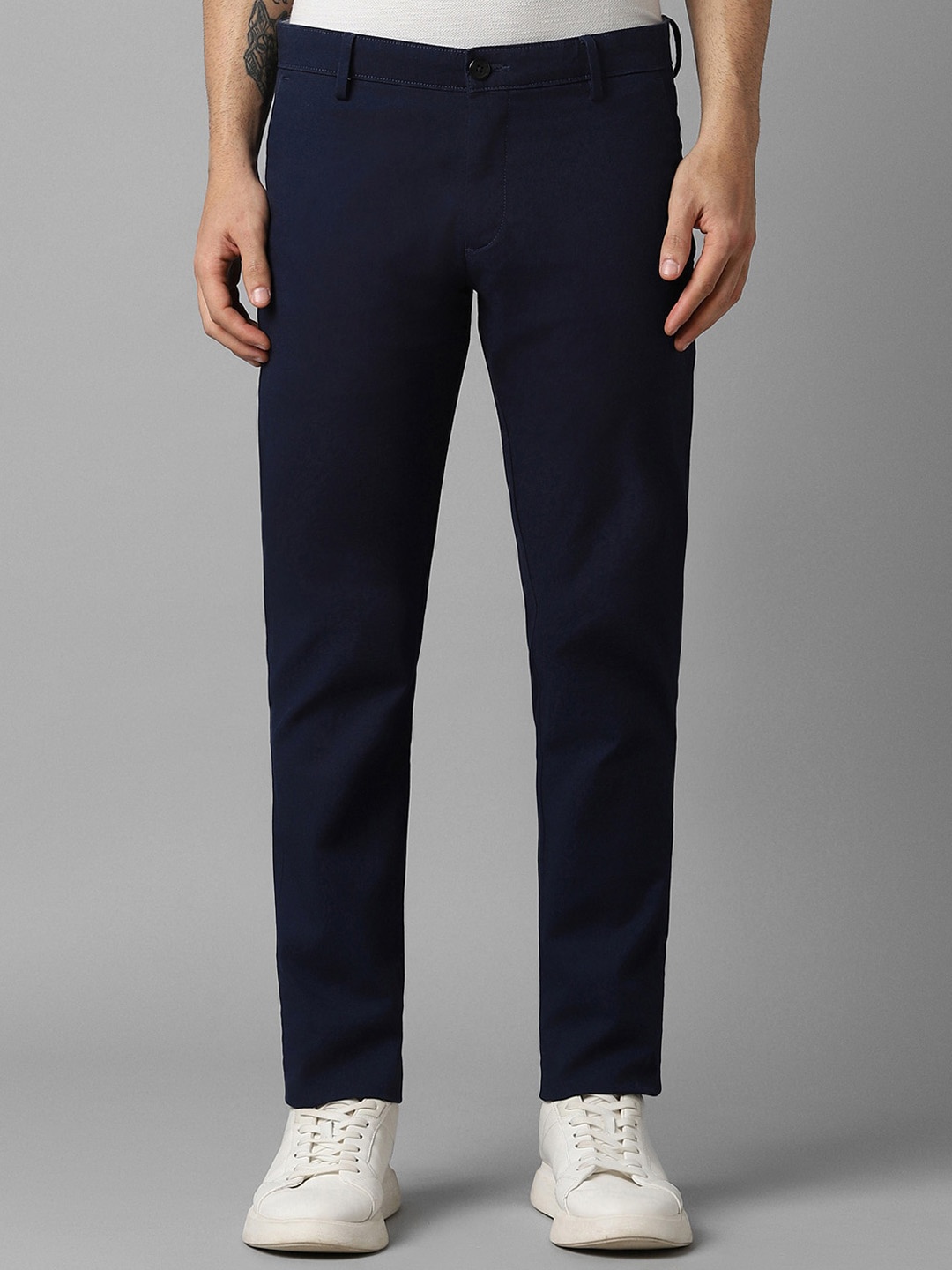 

Louis Philippe Sport Men Slim Fit Trousers, Navy blue