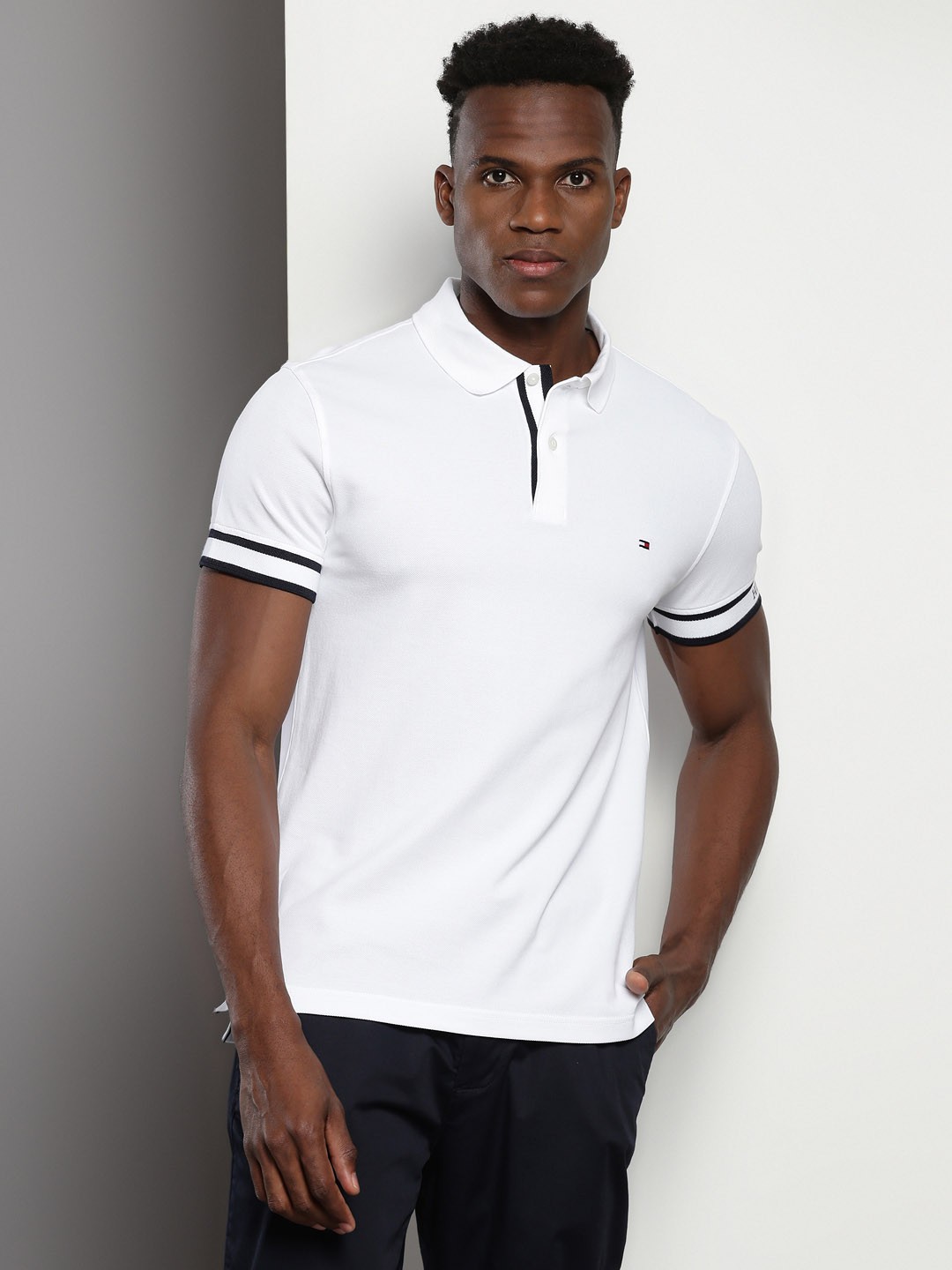 

Tommy Hilfiger Polo Collar Slim Fit T-shirt, White