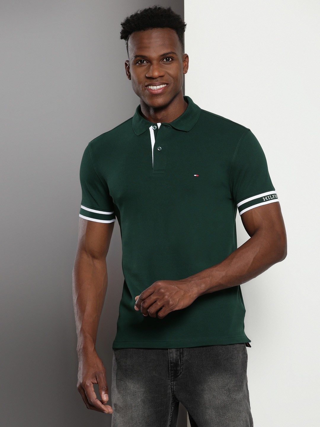 

Tommy Hilfiger Polo Collar Slim Fit T-shirt, Green
