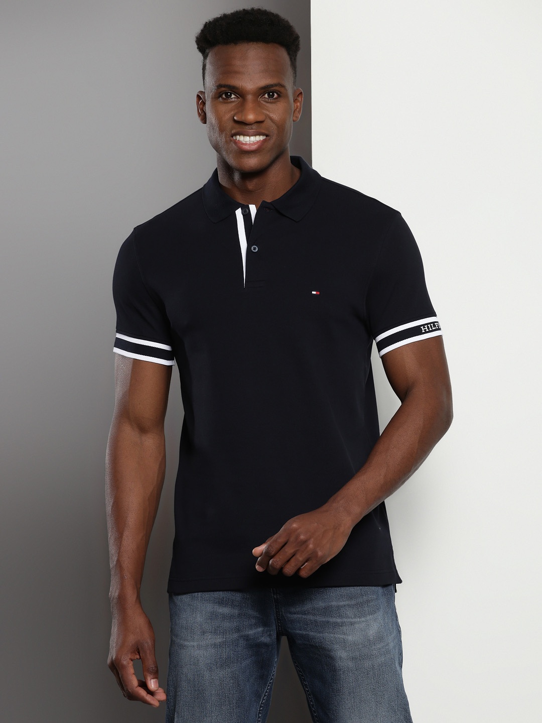 

Tommy Hilfiger Polo Collar Slim Fit T-shirt, Navy blue