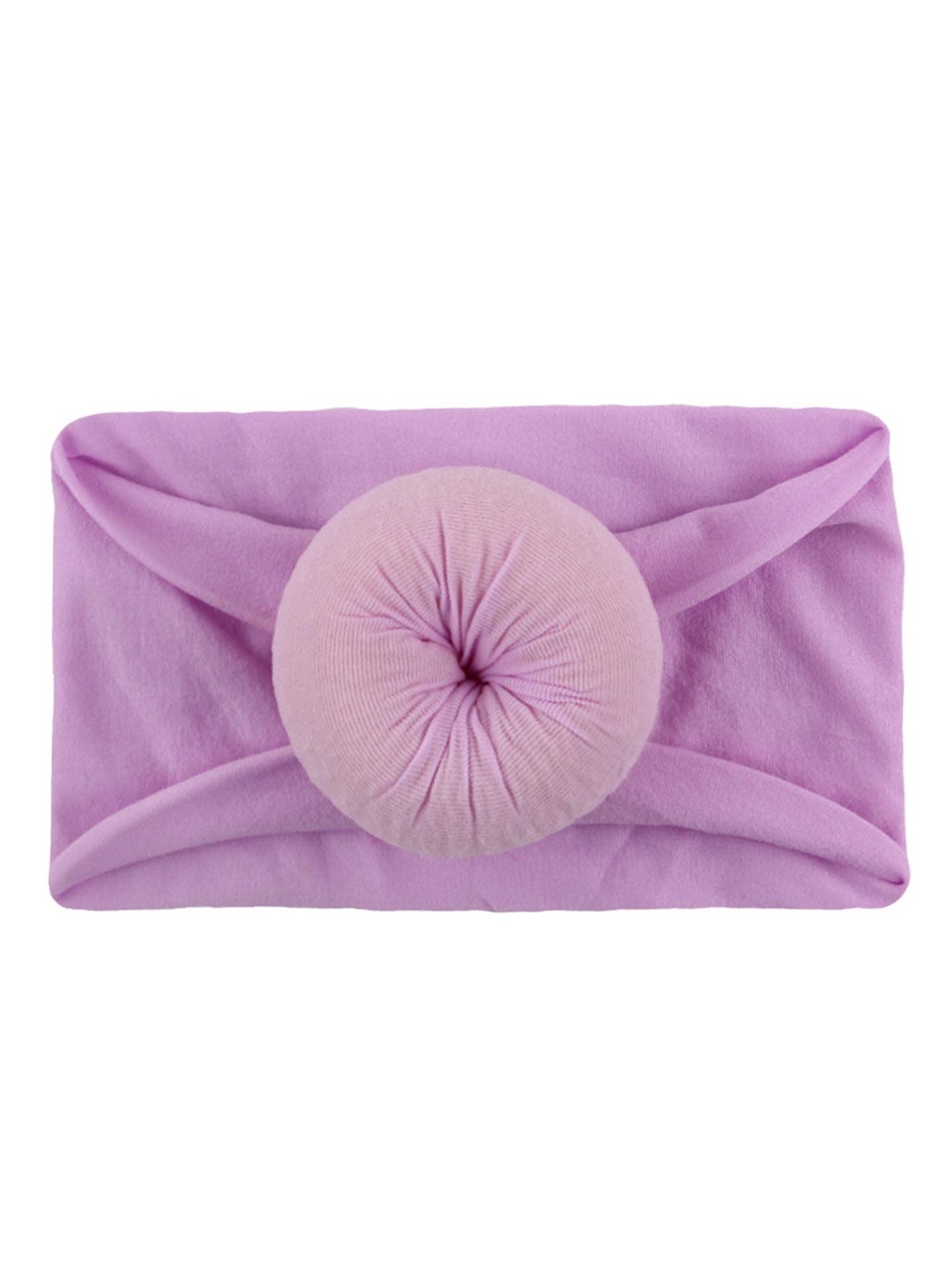 

SYGA Infant Girls Turban-Shaped Wrap Elasticated & Adjustable Hairband, Purple