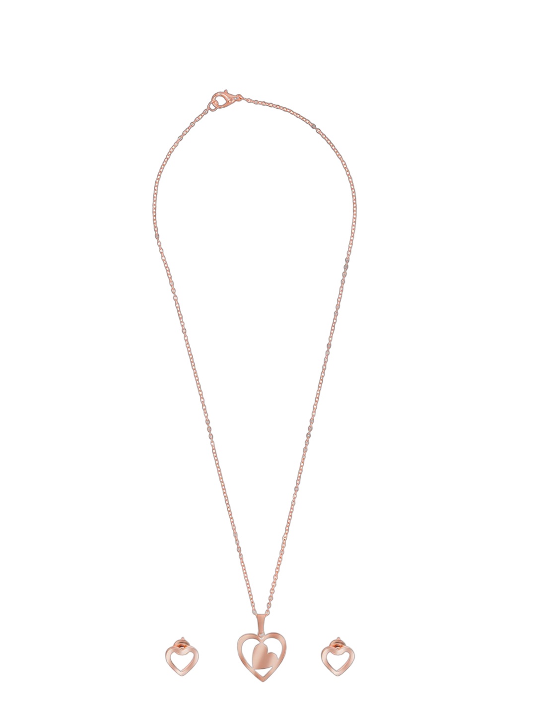 

Shining Jewel - By Shivansh Rose Gold Plated Jewellery Set