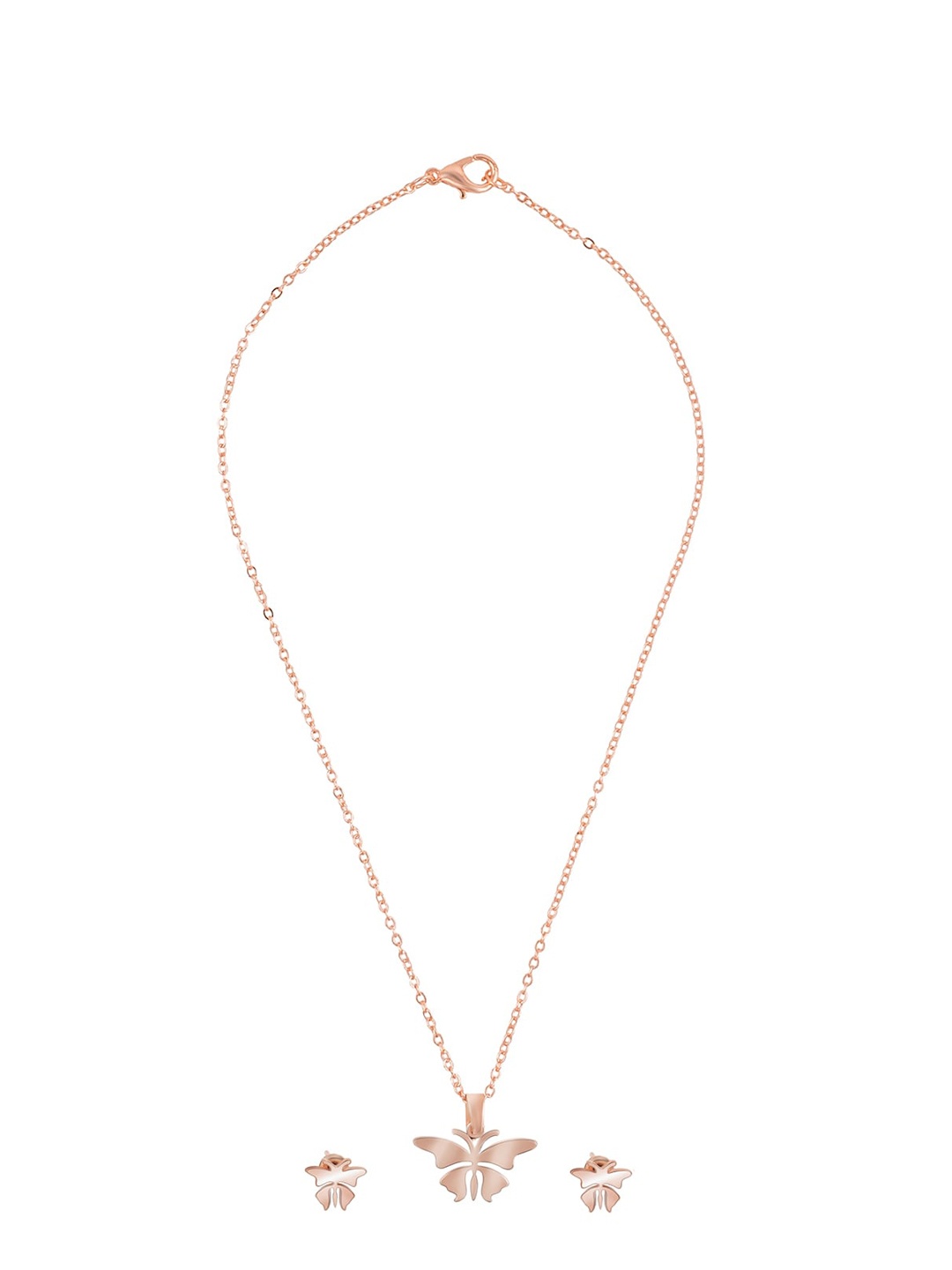 

Shining Jewel - By Shivansh Rose Gold Plated Jewellery Set