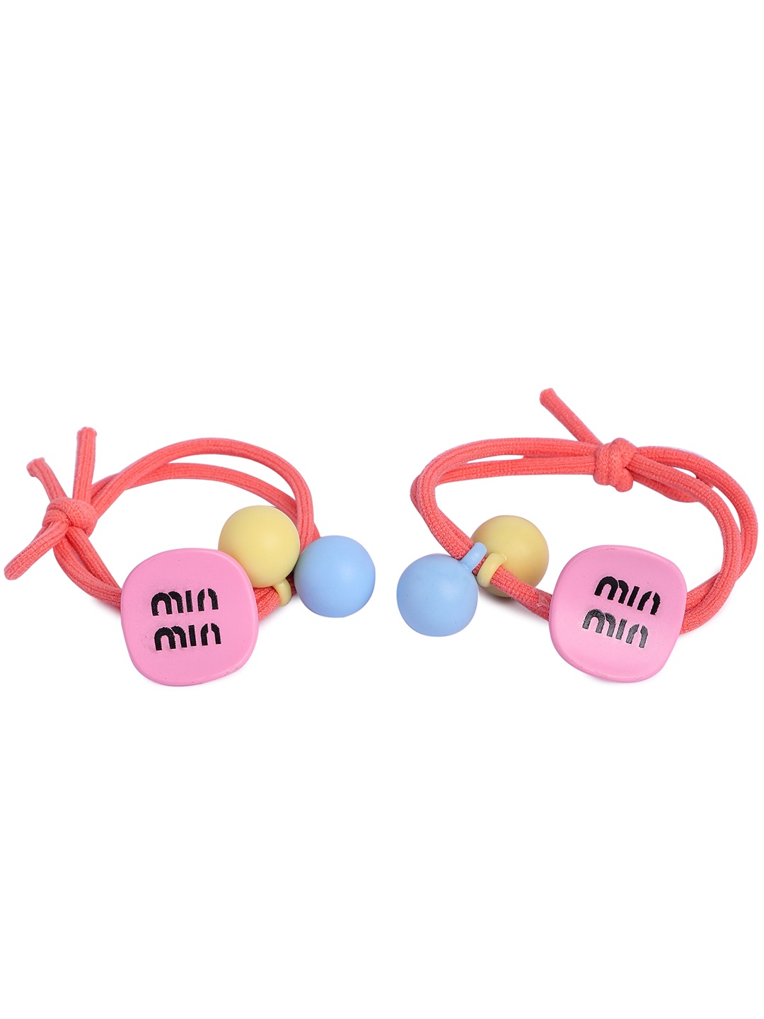 

NEOBABY Set Of 2 Ponytail Holders, Orange