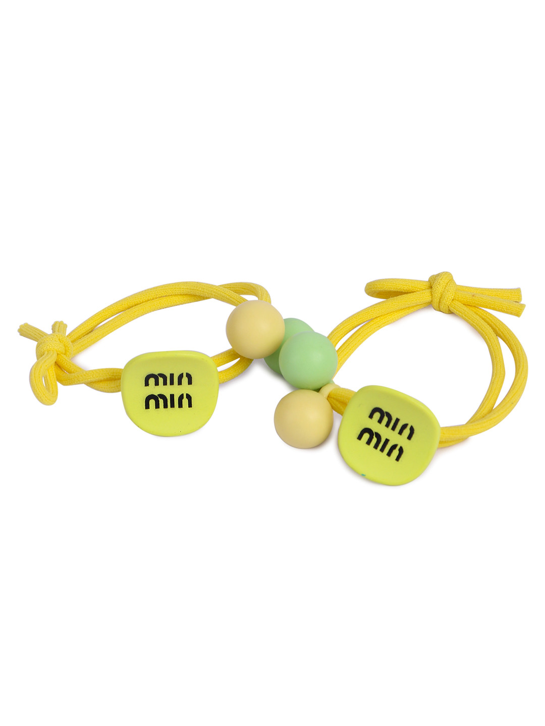 

NEOBABY Set Of 2 Ponytail Holders, Yellow
