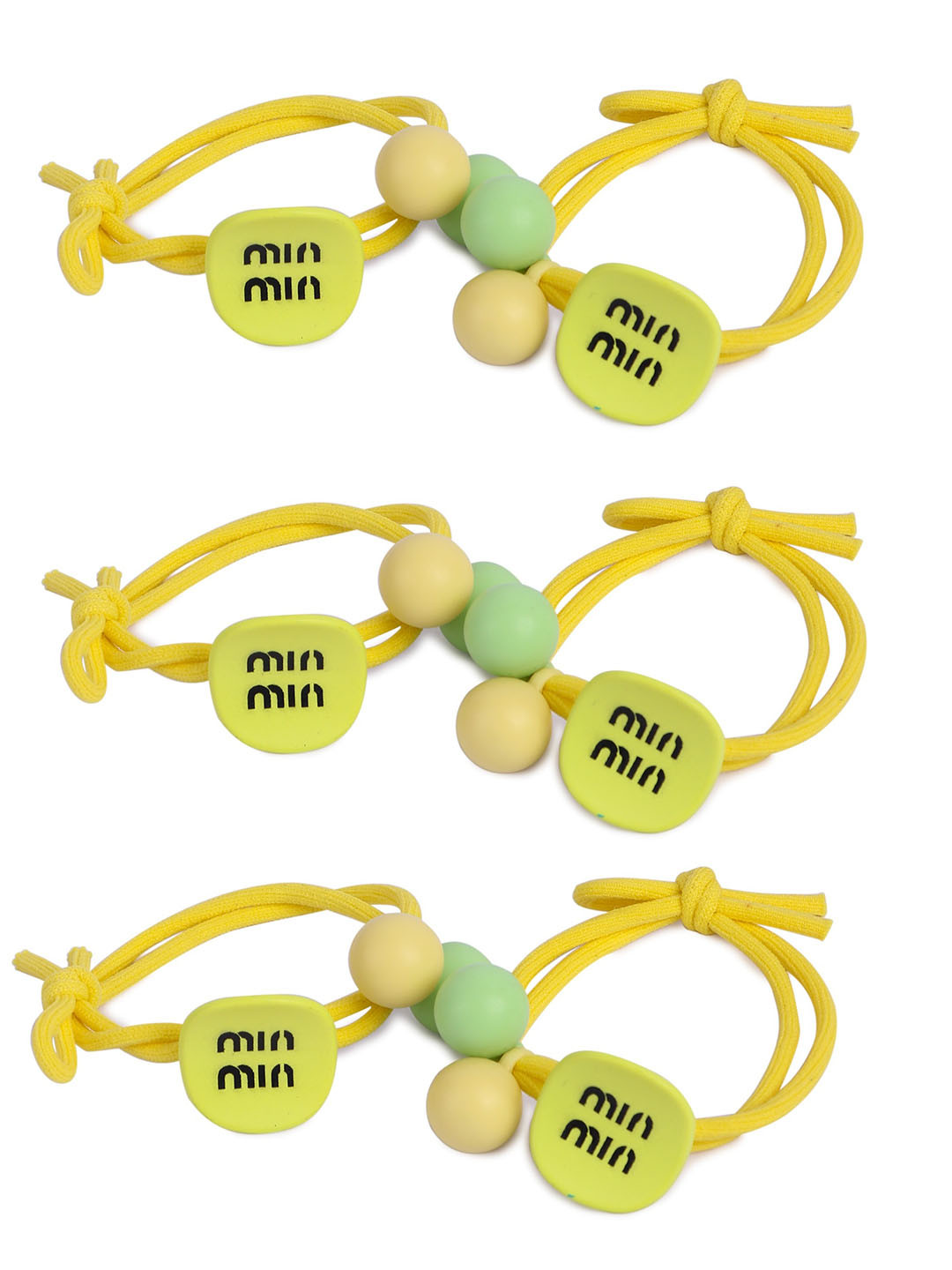 

NEOBABY Set Of 6 Ponytail Holders, Yellow