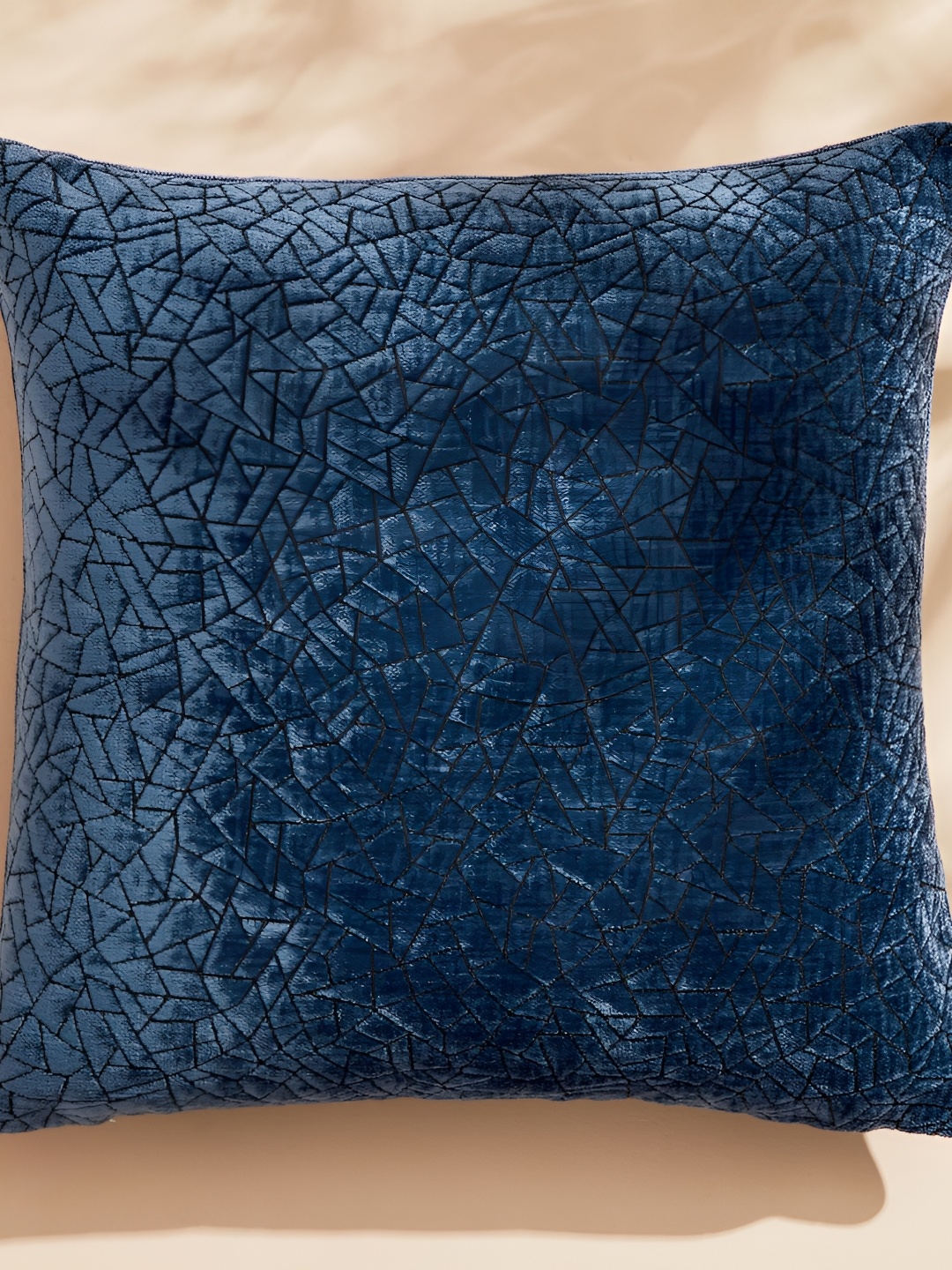 

Home Centre Blue Square Jacquard Cushion Covers