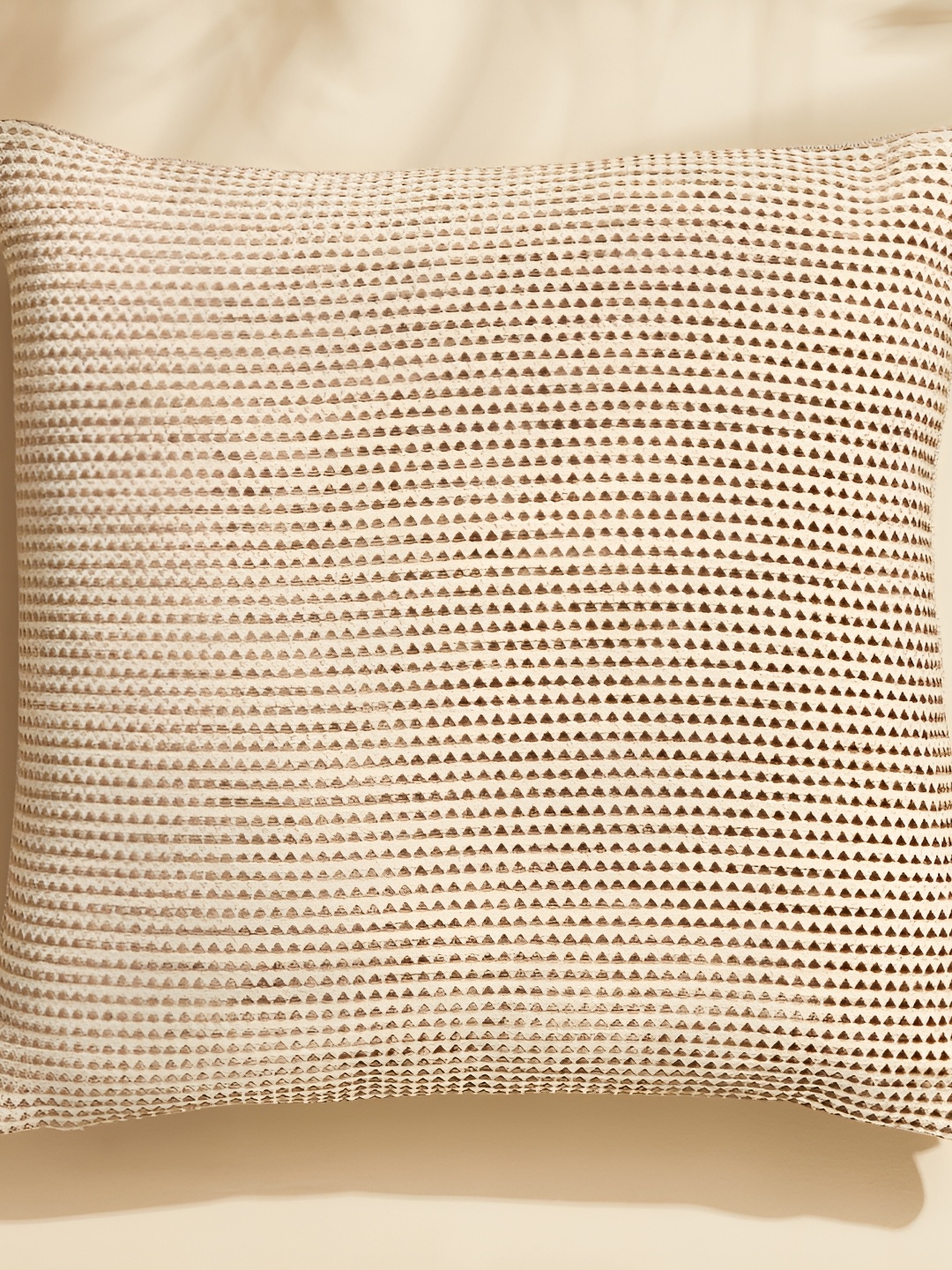 

Home Centre Beige & White Square Jacquard Cushion Covers