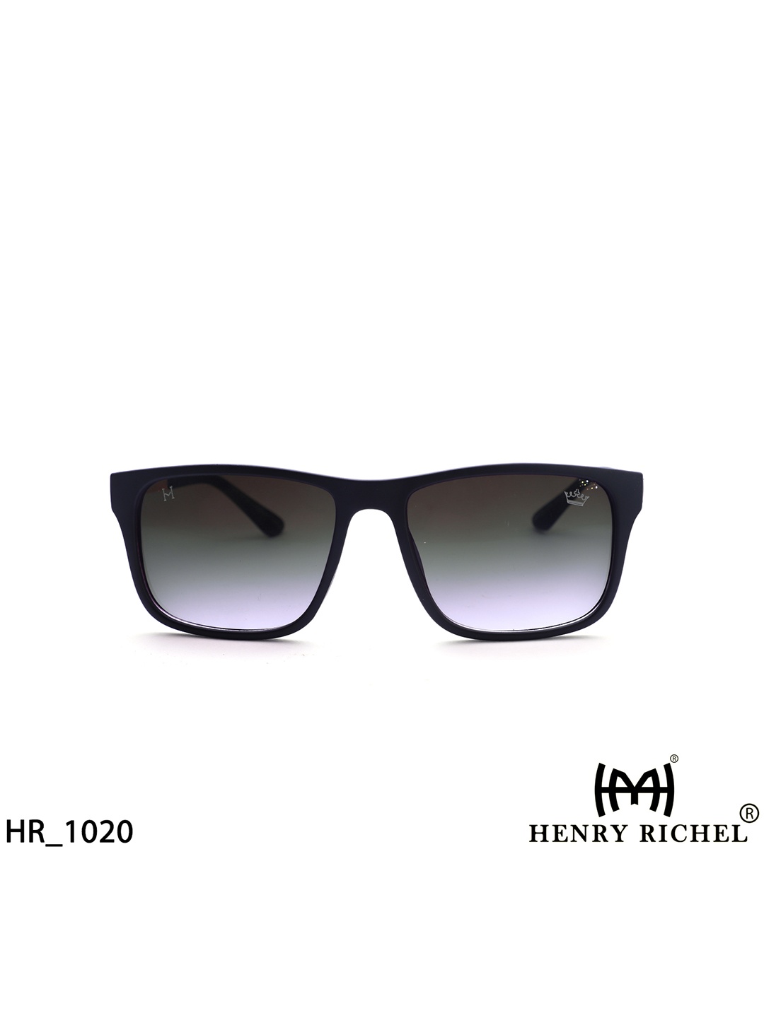 HENRY RICHEL Unisex Wayfarer Sunglasses with UV Protected Lens 1020, Black