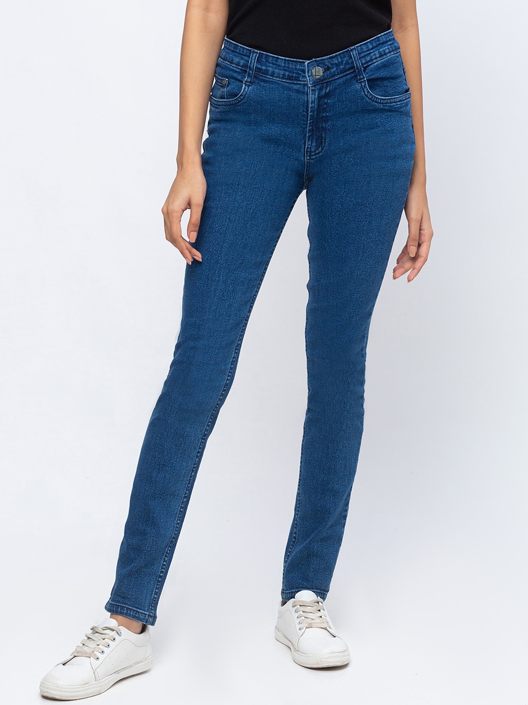 

ZOLA Blue Women Slim Fit Clean Look Cotton Jeans