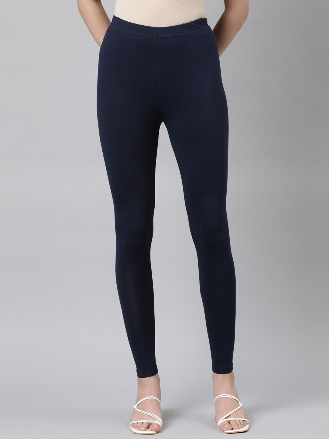 

Souchii Ethnic Ankle Length Legging, Navy blue