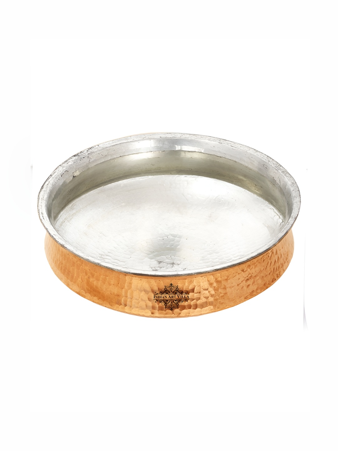 

INDIAN ART VILLA Brown Copper Lagan Handi 20L