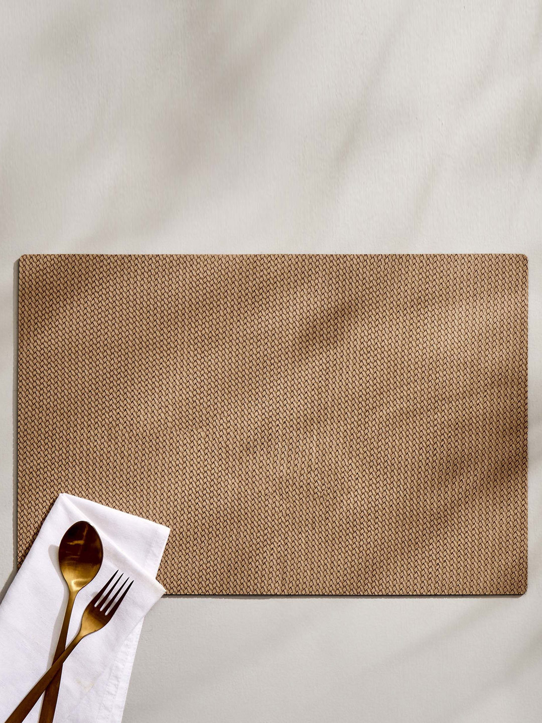

Home Centre Marshmallow Beige Textured Table Placemat