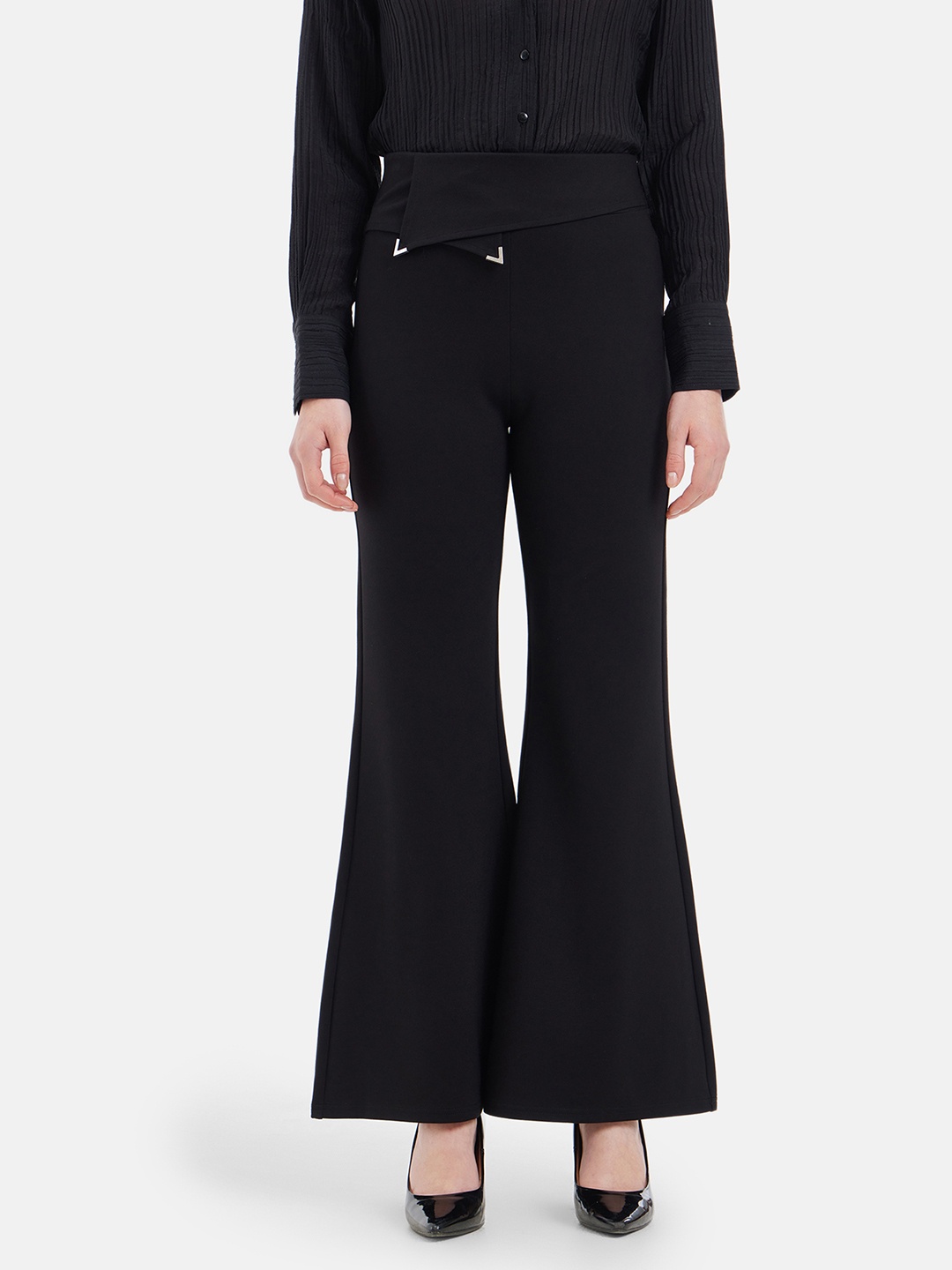 

Kazo Women Mid-Rise Jeggings, Black