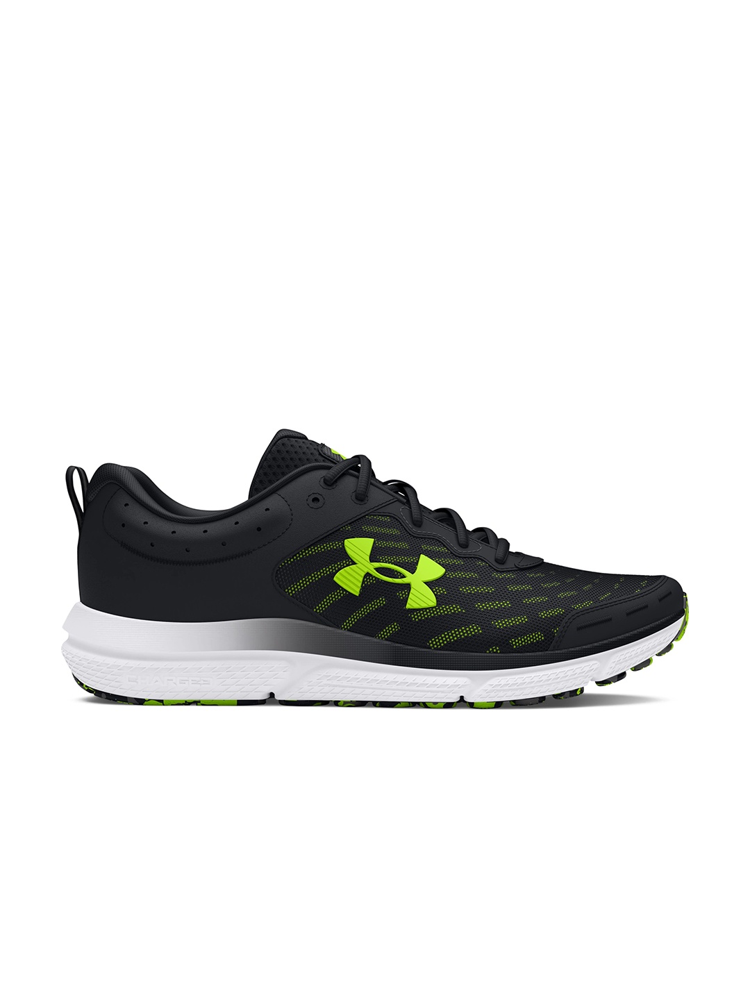 

UNDER ARMOUR Men Woven Design Charged Assert 10 4E Running Shoes, Black