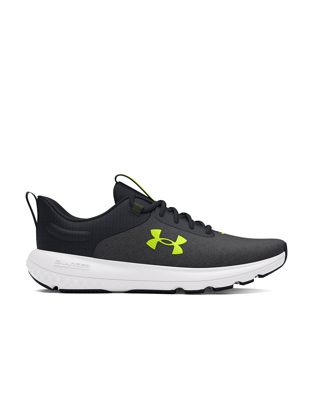 

UNDER ARMOUR Men Woven Design Charged Revitalize Running Shoes, Black