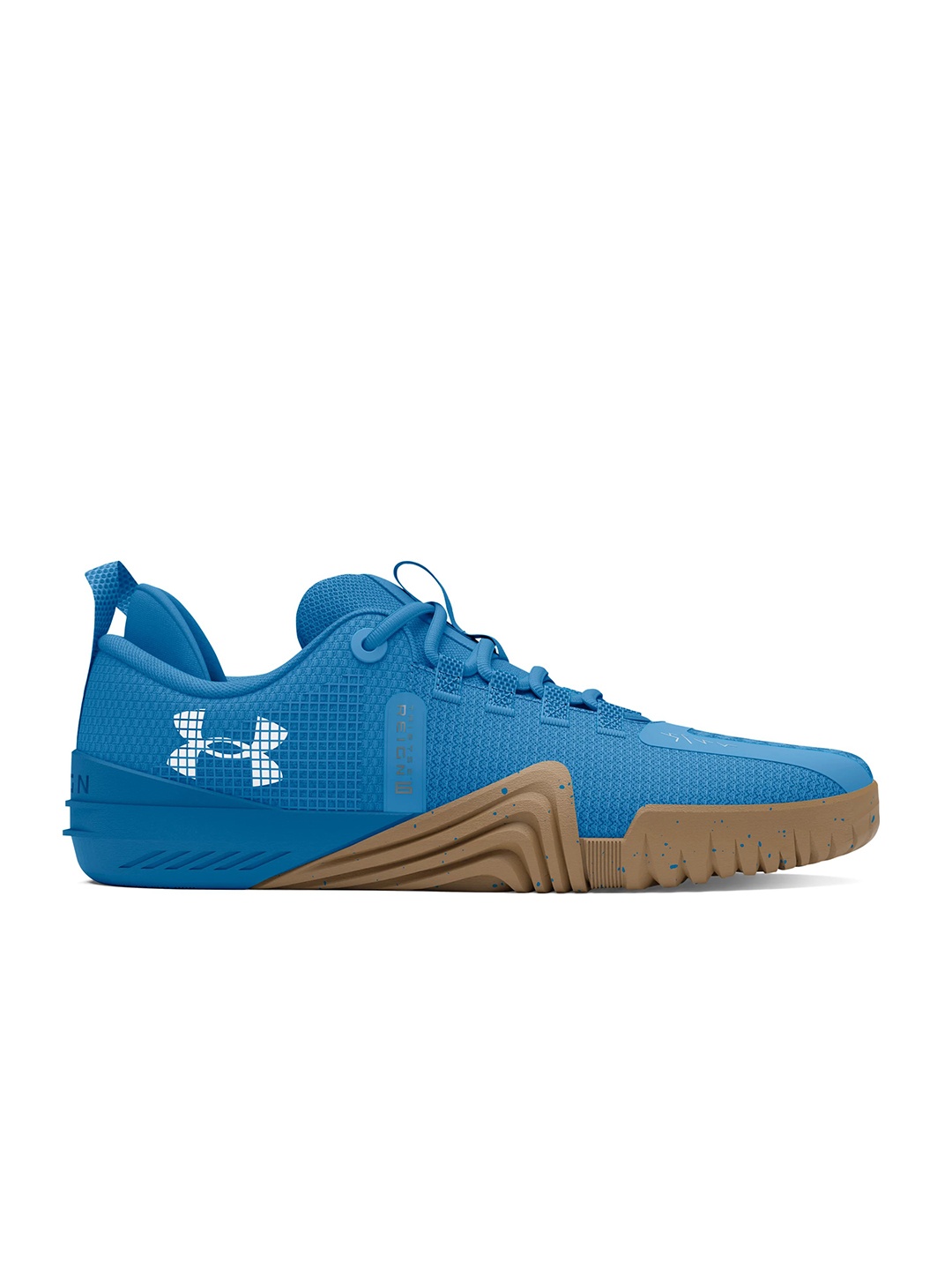 

UNDER ARMOUR Men Woven Design Tri-Base Reign 6 Training Shoes with Brand Logo Detail, Blue