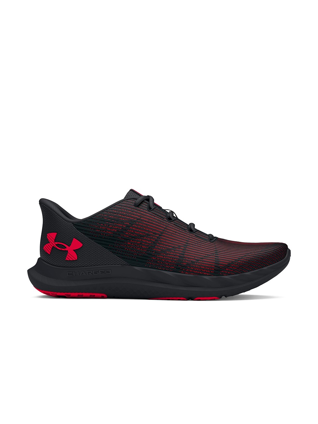 

UNDER ARMOUR Men Woven Design Charged Speed Swift Running Shoes, Black