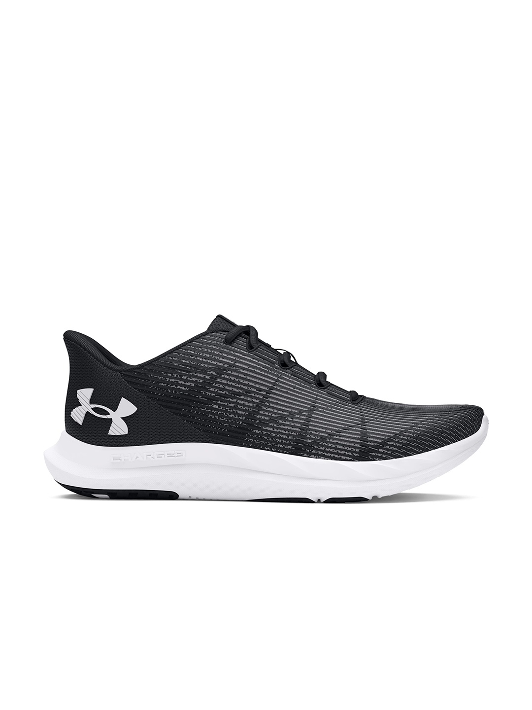 

UNDER ARMOUR Men Woven Design Charged Speed Swift Running Shoes, Black