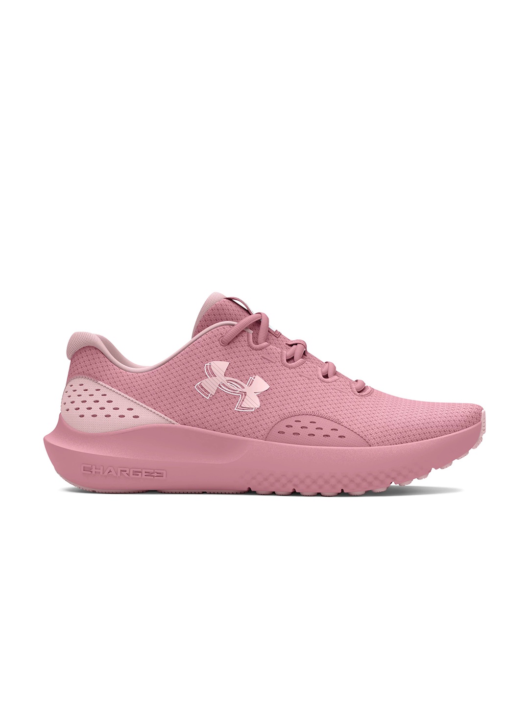 

UNDER ARMOUR Women Woven Design Charged Surge 4 Running Shoes, Pink