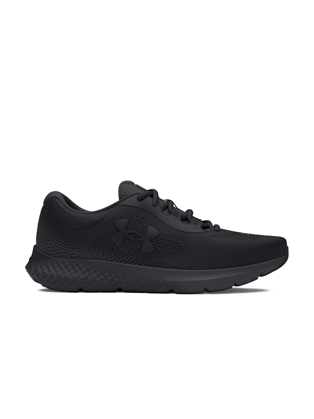 

UNDER ARMOUR Women Woven Design Charged Rogue 4 Running Shoes, Black