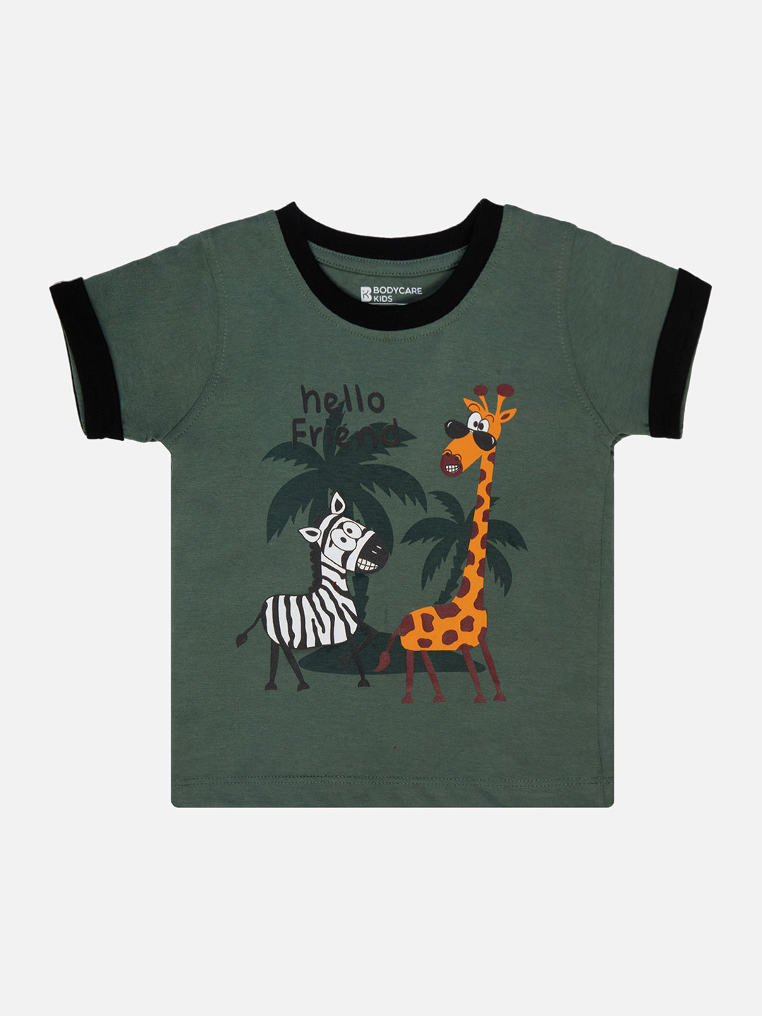 

Bodycare Boys Printed Cotton T-shirt, Green