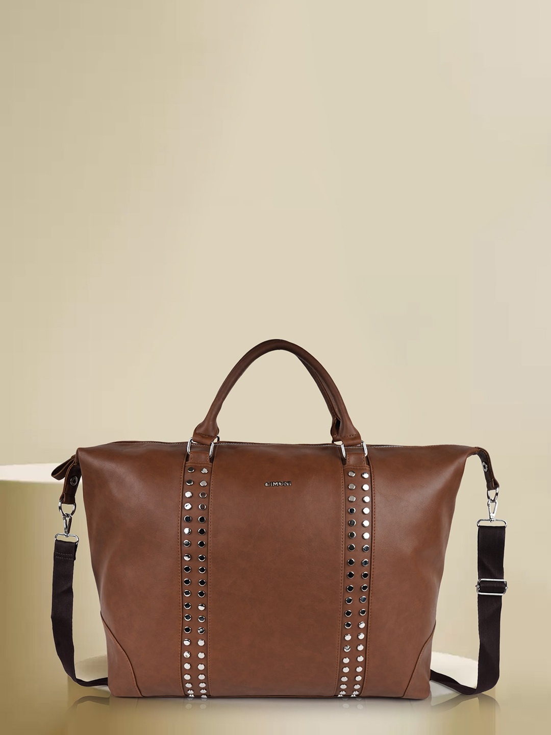 

CIMONI Unisex Medium Duffel Bag, Tan