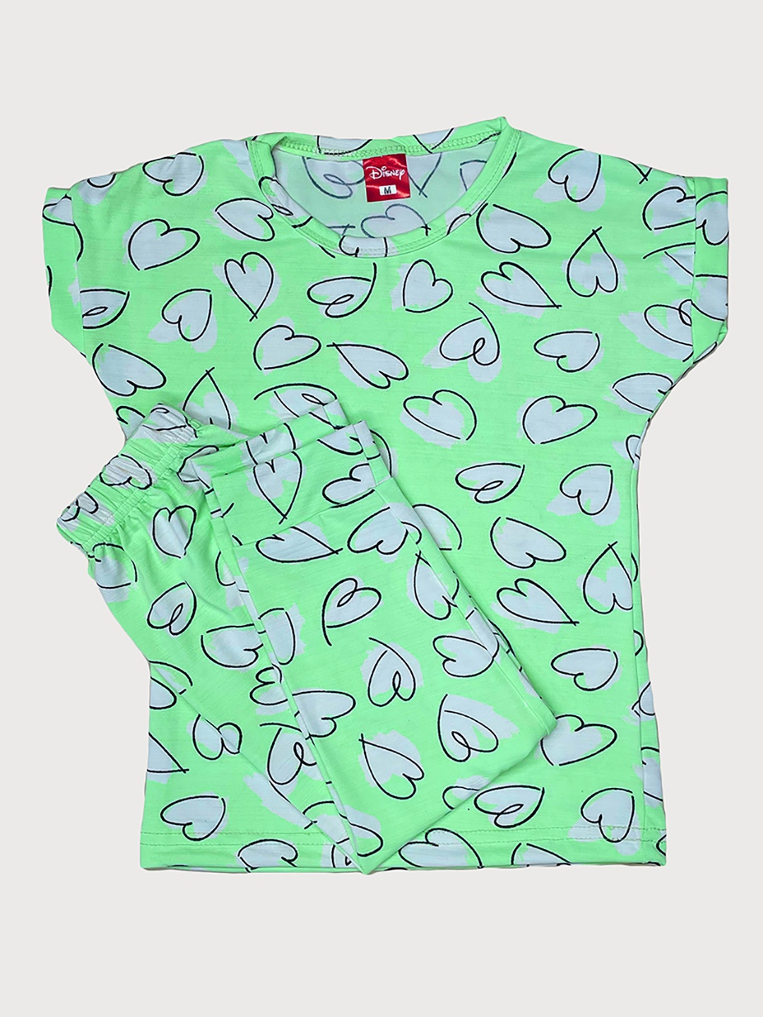 

Peerless Wear Girls Printed Night Suit, Green