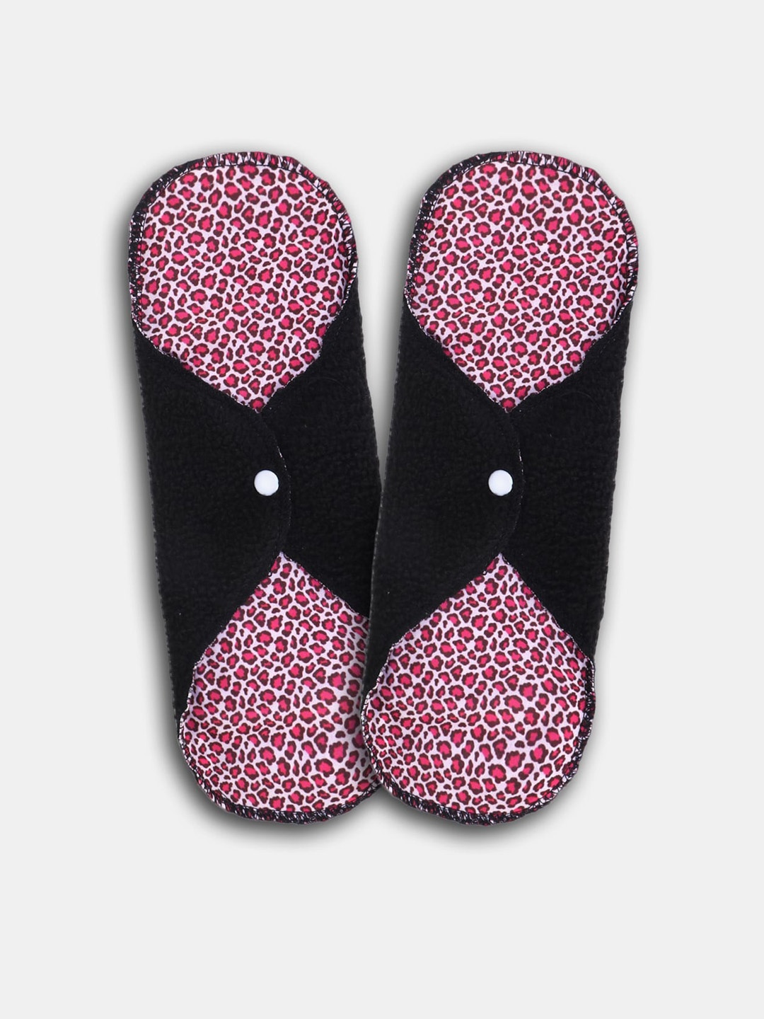 

CareDone 2-Pcs Absorbent Reusable Cloth Sanitary Pads, Black