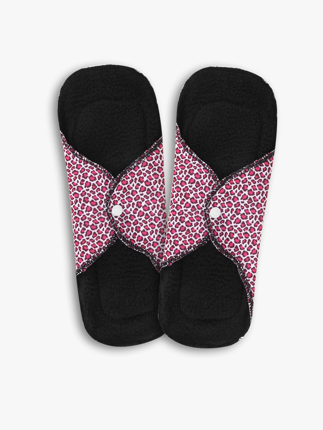 

CareDone 2-Pcs Absorbent Reusable Cloth Sanitary Pads, Black
