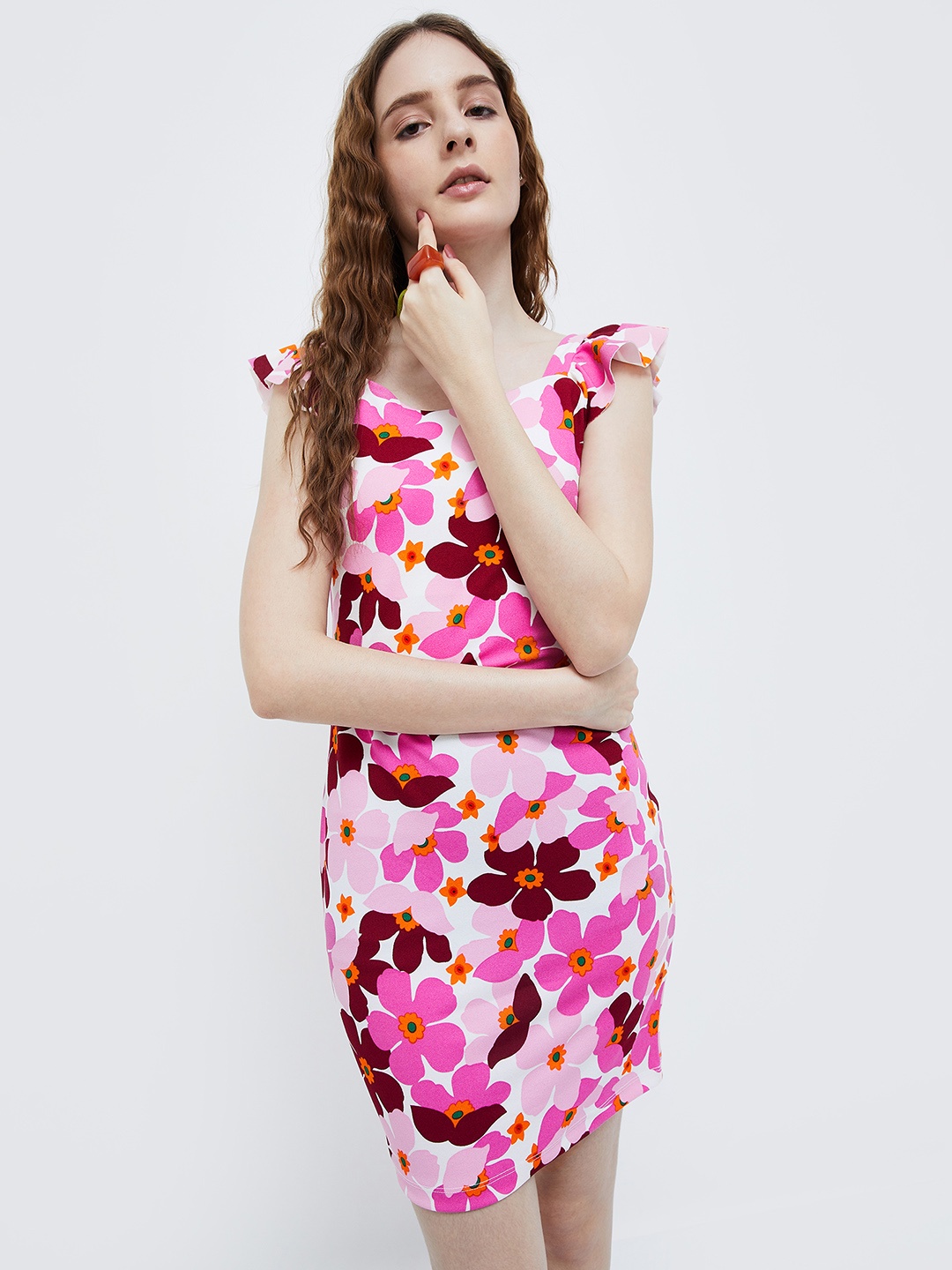 

Ginger by Lifestyle Floral Print Sheath Dress, Pink