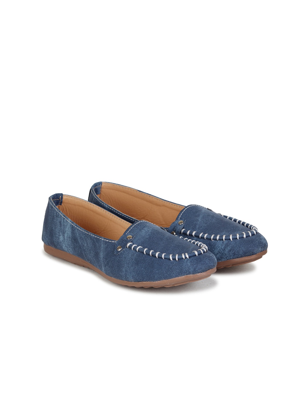

BAESD Women Lightweight Nubuck Loafers, Blue