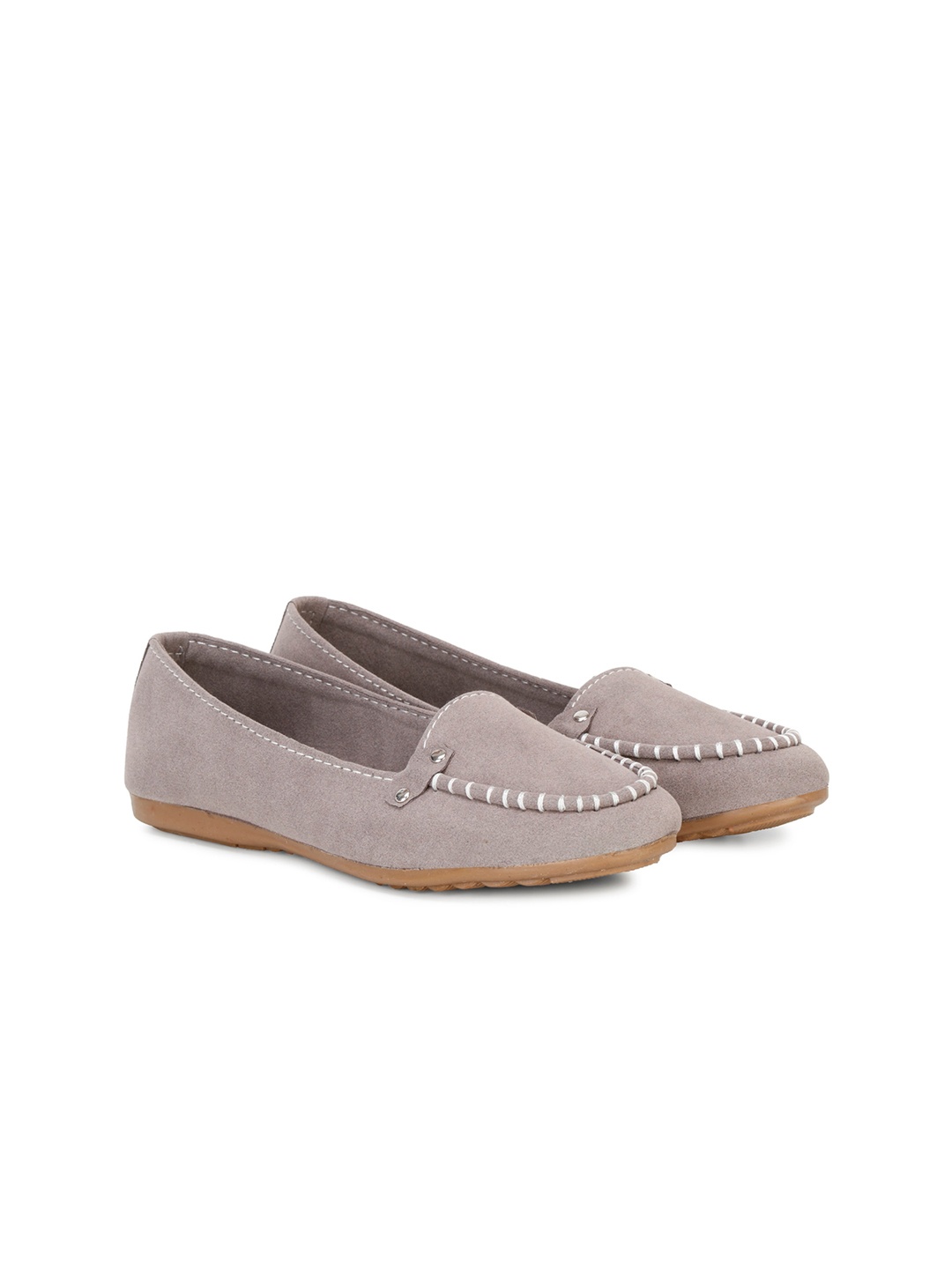 

BAESD Women Lightweight Nubuck Loafers, Grey