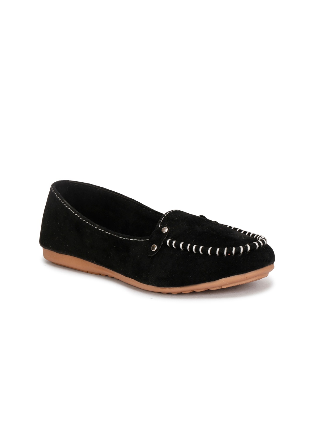 

BAESD Women Lightweight Nubuck Loafers, Black