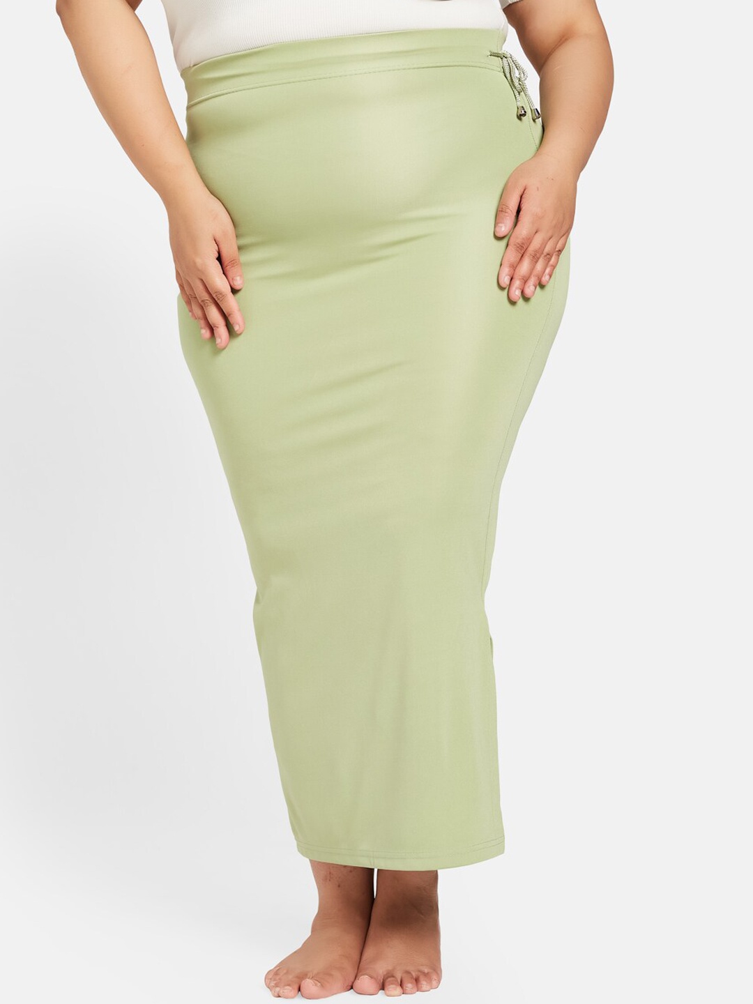 

Curves By ZeroKaata Plus Size High Rise Mermaid Fit Stretchable Saree Shapewear, Sea green