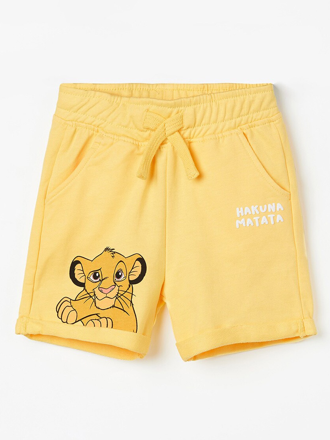 

Juniors by Lifestyle Boys Simba Printed Pure Cotton Shorts, Yellow