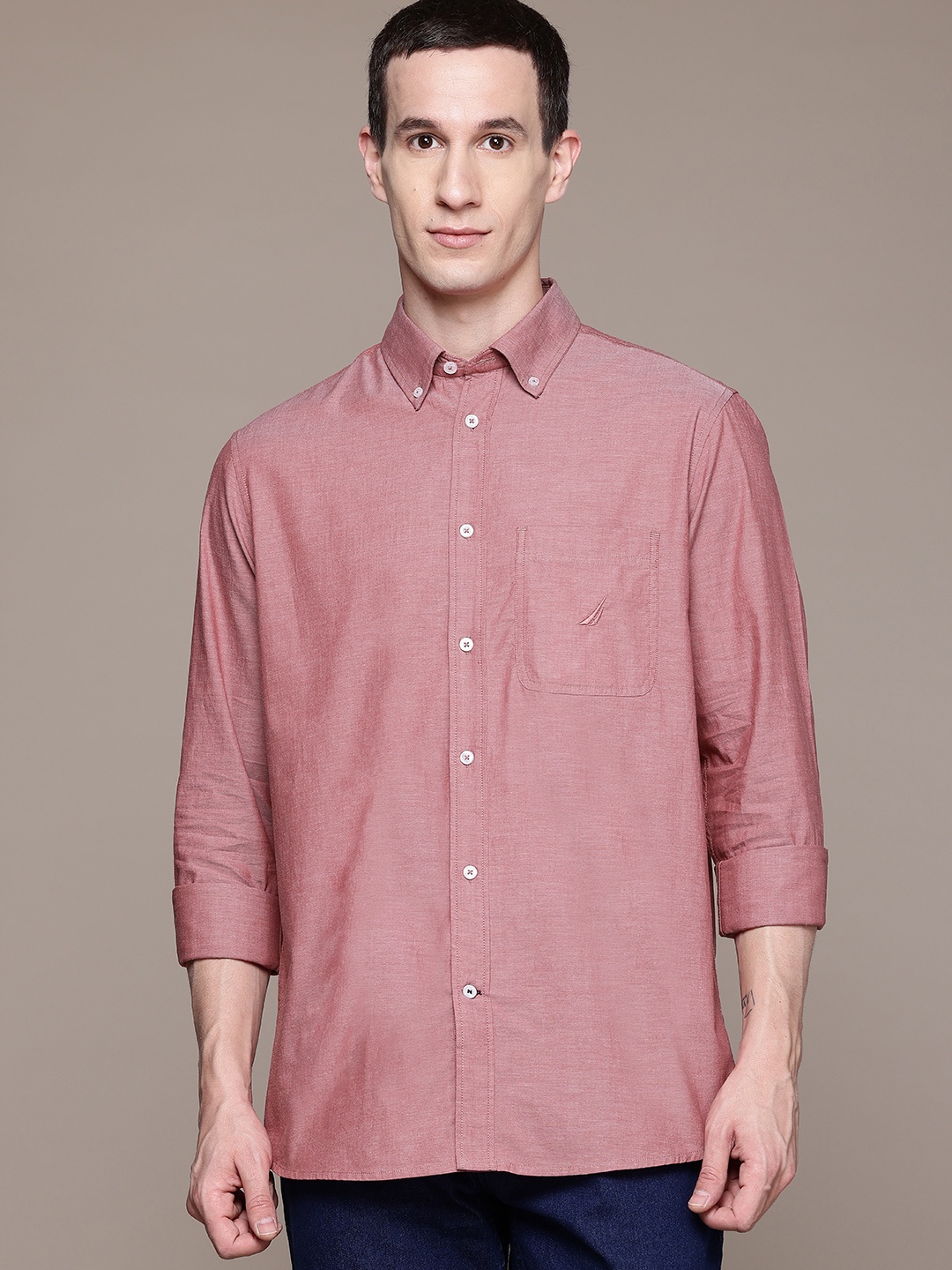 

Nautica Pure Cotton Classic Fit Shirt, Coral