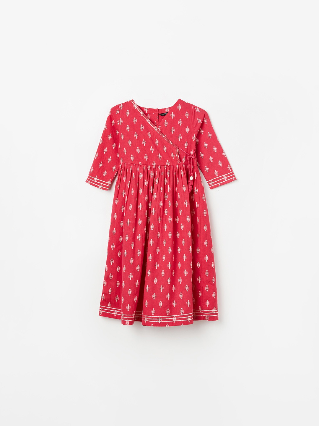 

Melange by Lifestyle Girls Polka Dot Print Fit & Flare Dress, Pink