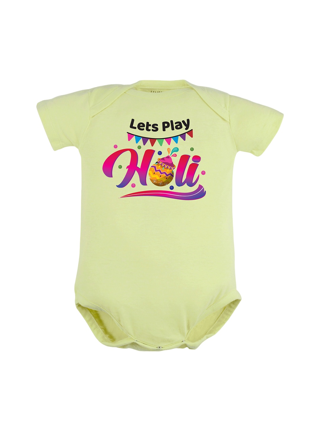 

FFLIRTYGO Infants Printed Envelop Neck Cotton Bodysuit, Green